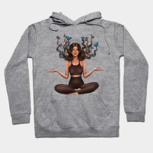 The girl is meditating Hoodie